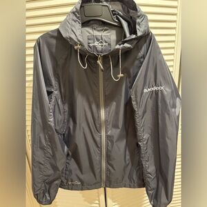 Eddie Bauer Charcoal Lightweight Hooded Windbreaker